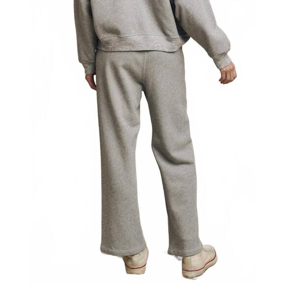 NEW THE GREAT. lap straight leg sweatpants in varsity grey - Picture 4 of 6
